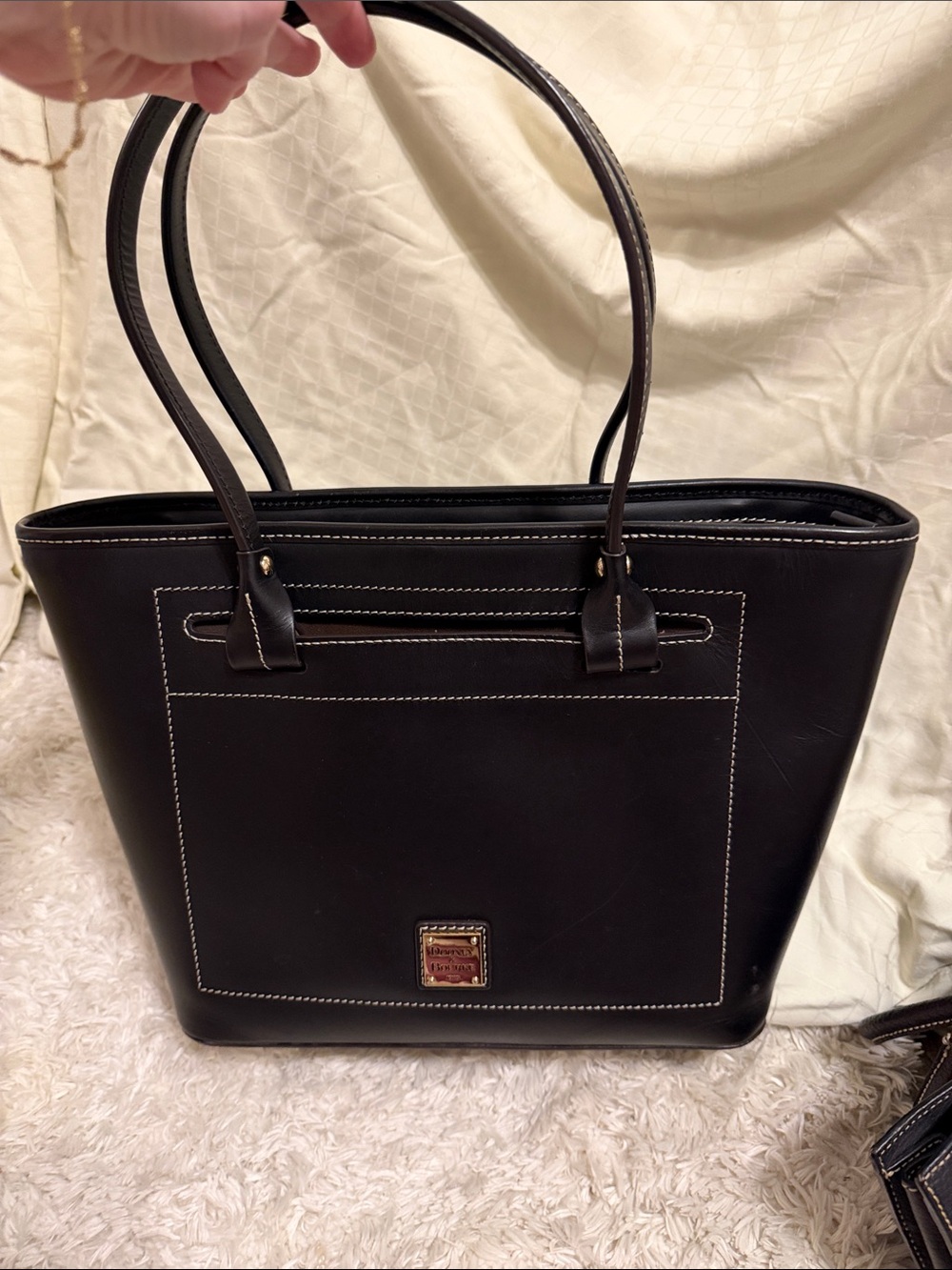 Dooney & Bourke Black Leather-Look Tote Bag